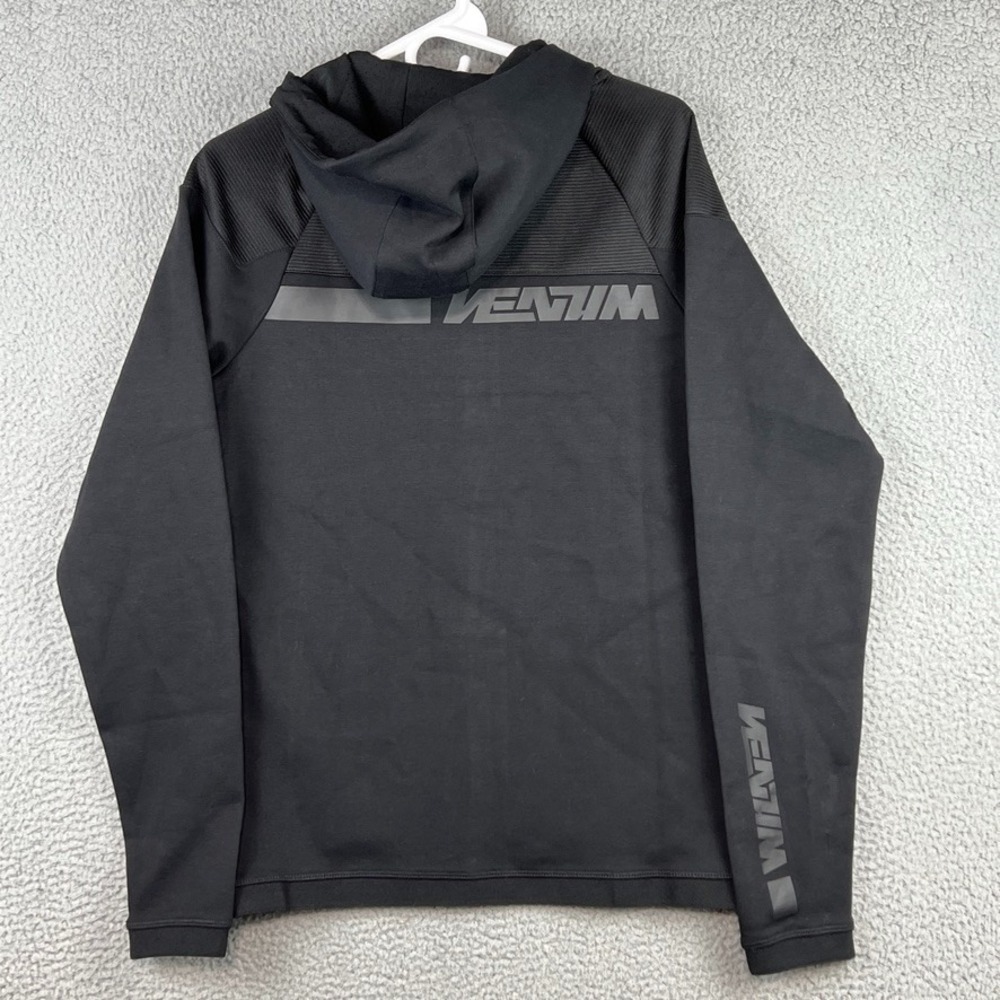 Venum Hoodie Mens Medium Black Full Zip Hooded Athletic MMA Zip Pockets‎ Jacket - Picture 6 of 12